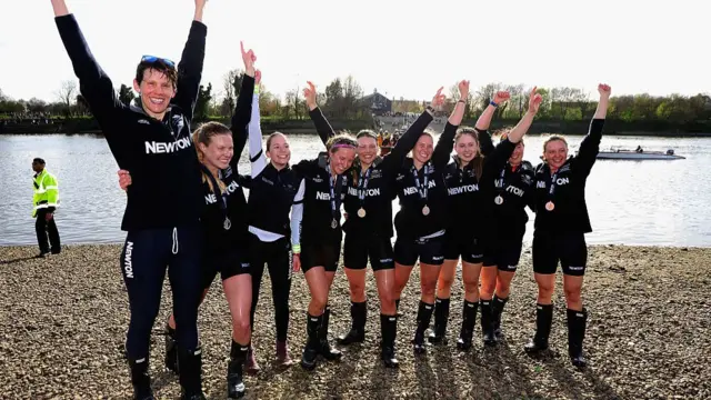 Oxford women celebrate win