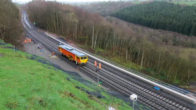 Final work taking place to install new track at Eden Brows