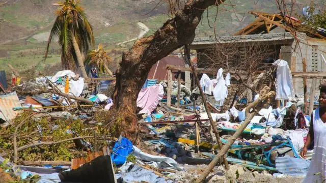 Destroyed home in Chardonnaires