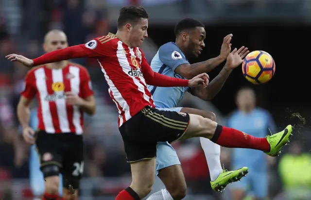 Raheem Sterling and Bryan Oviedo