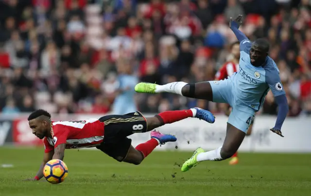 Jermaine Defoe and Yaya Toure