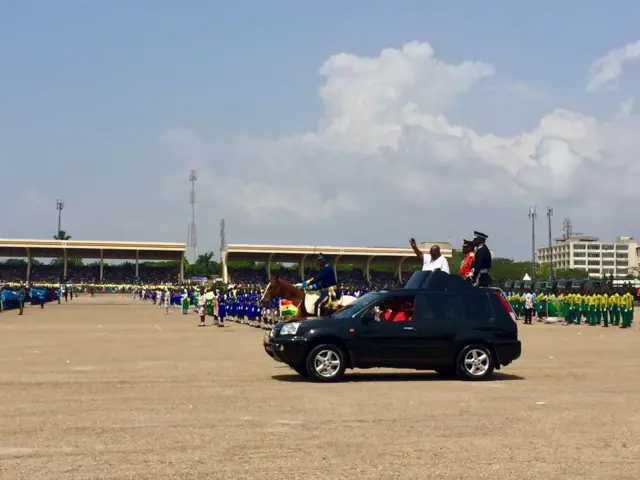 President's arrival