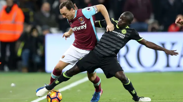 Mark Noble and N'golo Kante