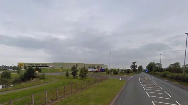 A522 near JCB World Parts Centre