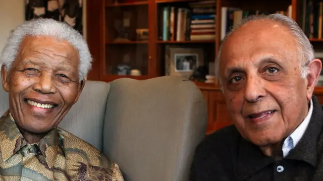 Nelson Mandela and Ahmed Kathrada