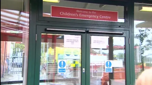 Children's Emergency Centre entrance at Stafford