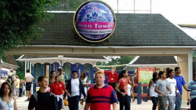 Visitors to Alton Towers