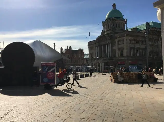 View of Queen Victoria Square in Hull