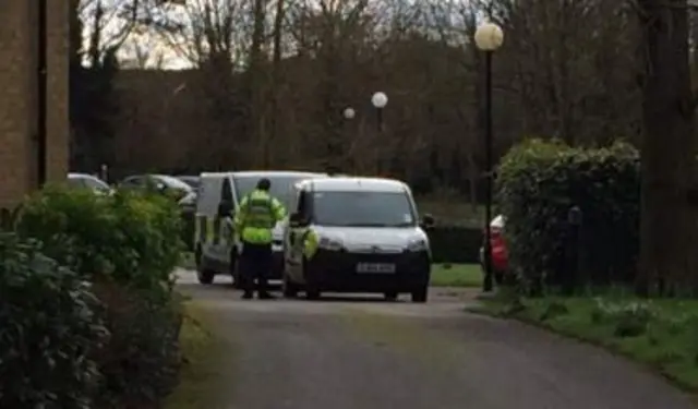 Police officers at scene