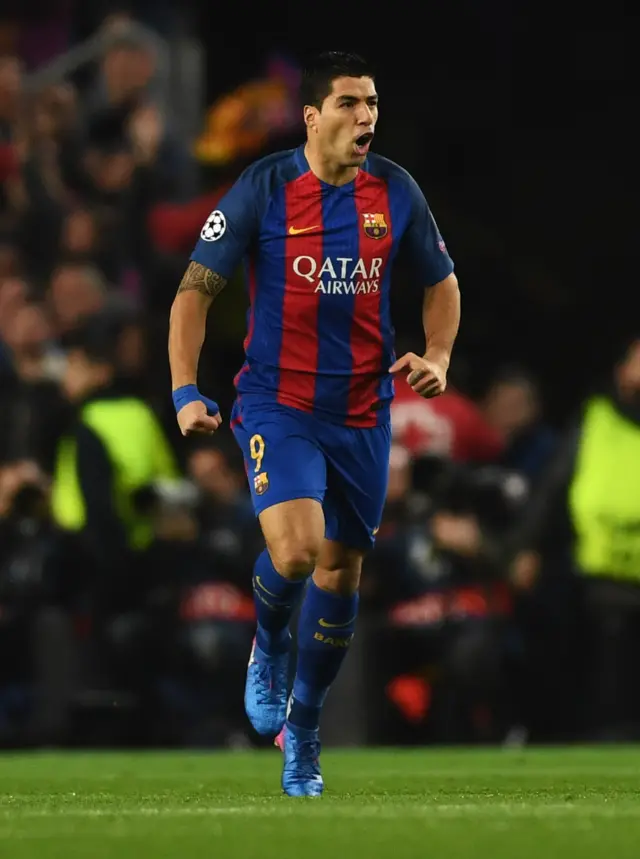 Luis Suarez of Barcelona