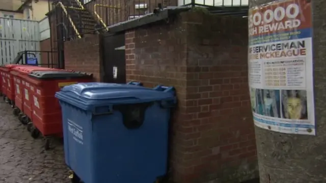 Bins in horseshoe area of Bury St Edmunds