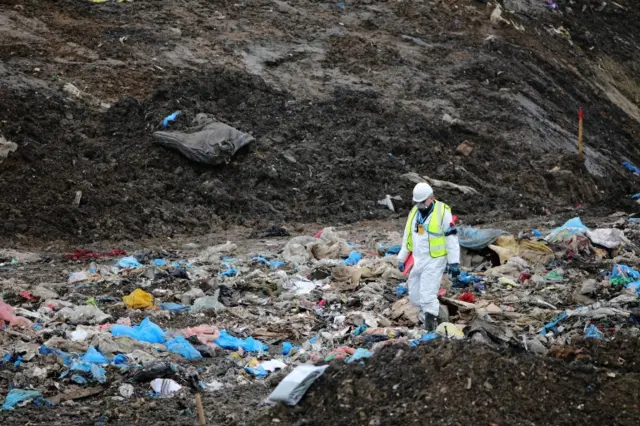 Search for Corrie Mckeague at landfill site in Milton