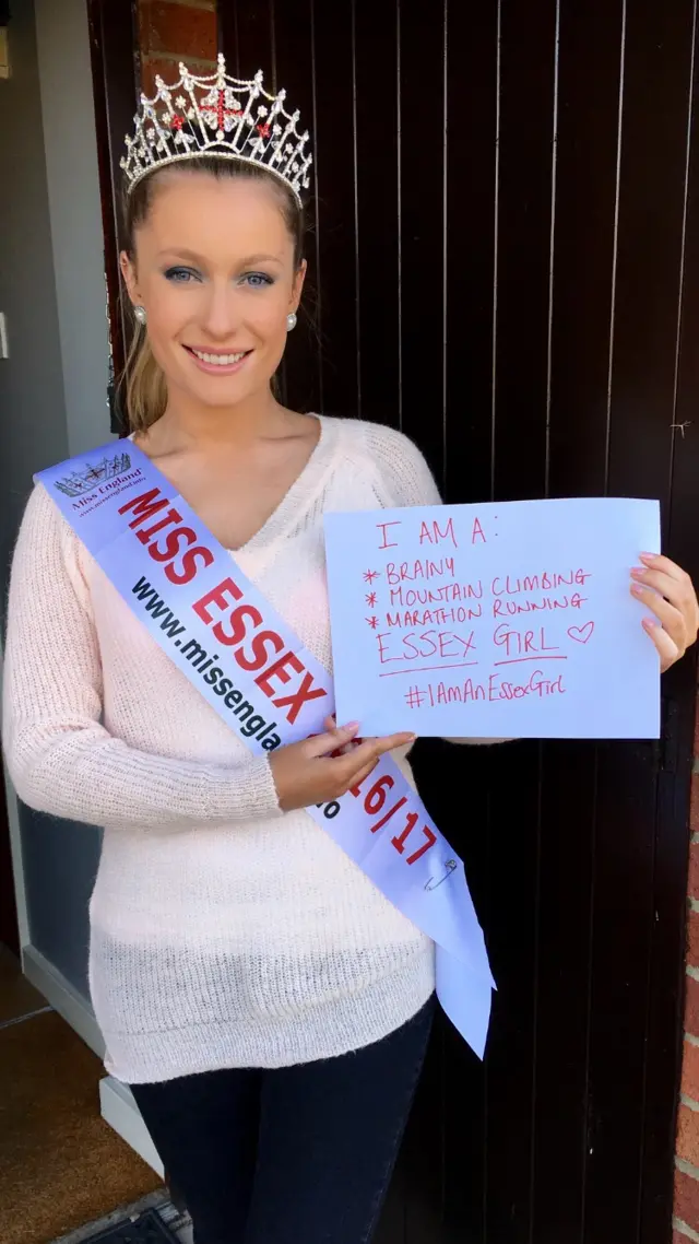 Emily Evans Miss Essex 2016 - I am an Essex Girl Campaign