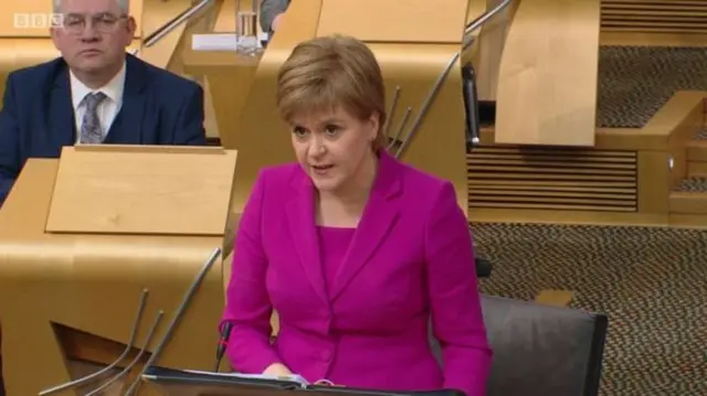 
          Nicola Sturgeon insisted that the attainment gap is narrowing
        