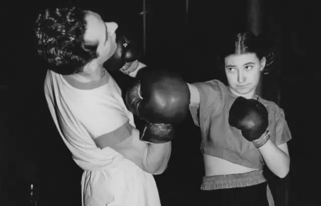 Barbara Buttrick lands a punch