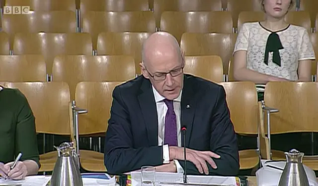 Education Secretary John Swinney