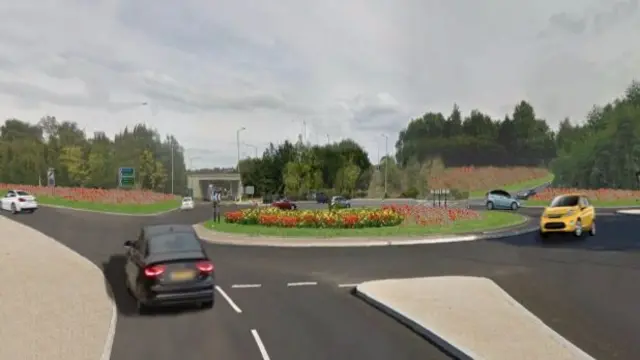 
          Artist's impression of one of the roundabouts planned for Wolstanton
        