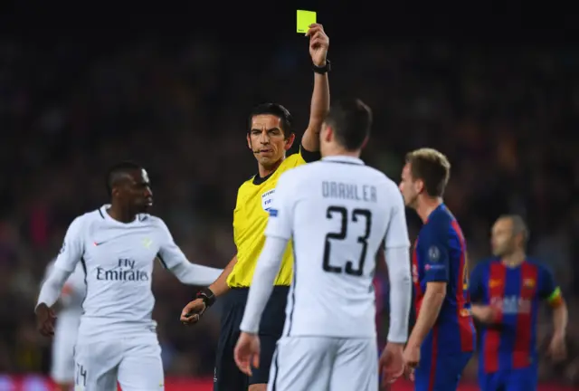 yellow card to Julian Draxler