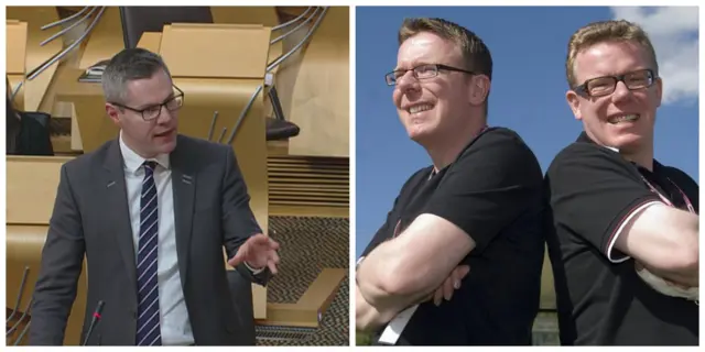 Derek Mackay and the Proclaimers