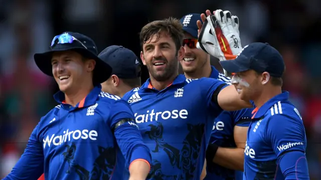 Liam Plunkett celebrates