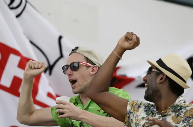 England fans celebrate