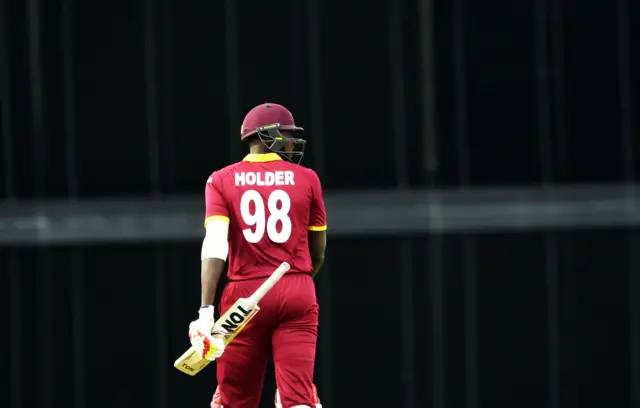 Jason Holder walks off