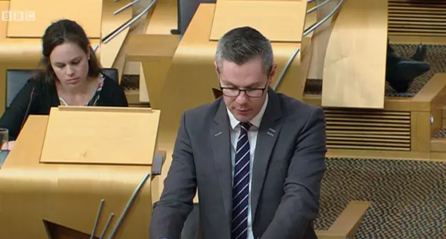 Finance Secretary Derek Mackay