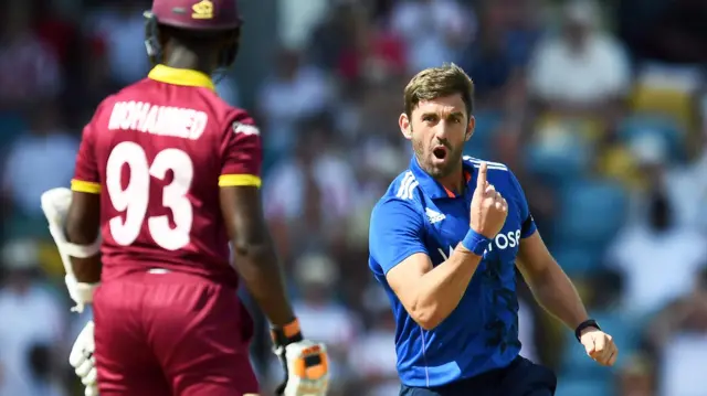 Liam Plunkett celebrates