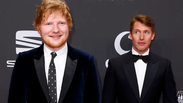 Ed Sheeran and James Blunt