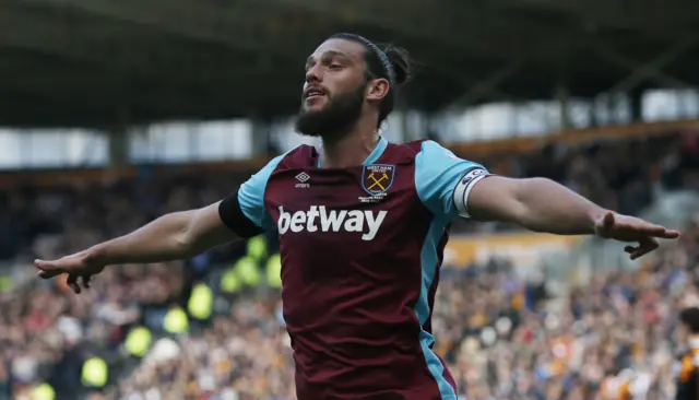 Andy Carroll celebrates