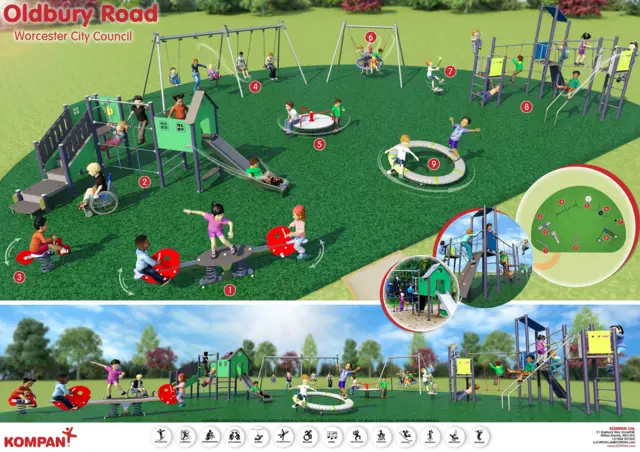 Artist's impression of play area