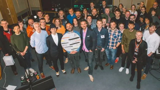 Shaun Keaveny, team and guests