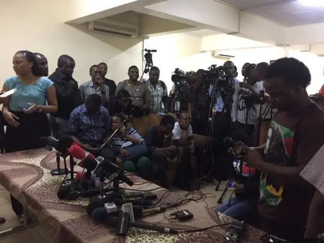 Tanzania media gather for presser