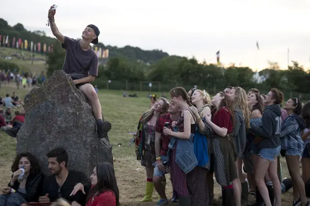 Glastonbury selfie