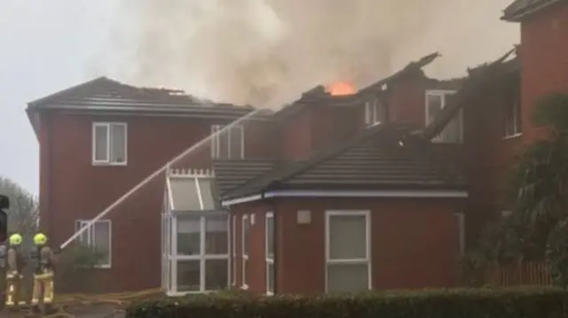 care home on fire