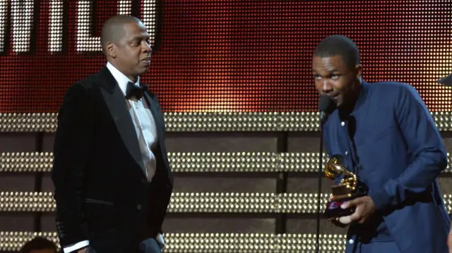 Frank Ocean (right) and Jay Z