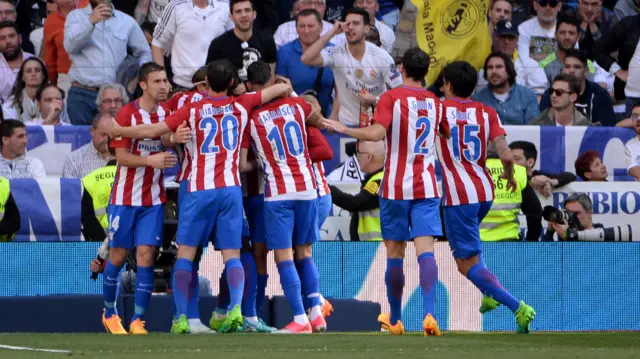 Atletico Madrid celebrate