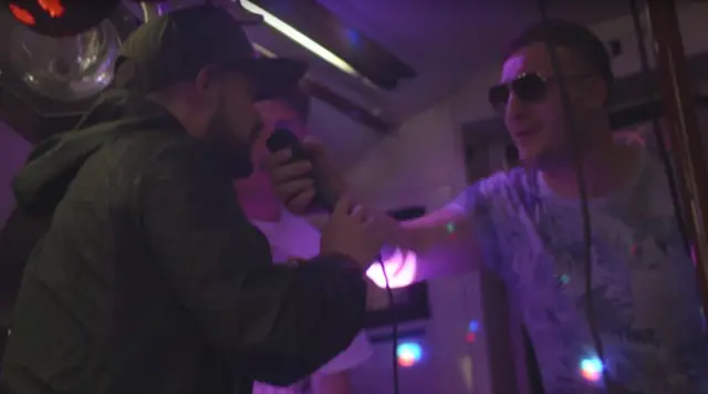 Harry Shotta gets up to spit some bars on the tube