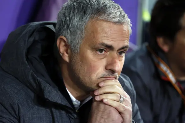 Jose Mourinho looks dejected