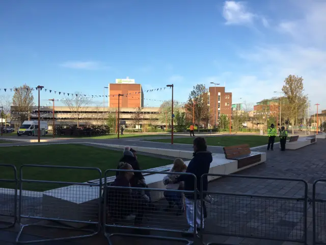 People in Jubilee Square