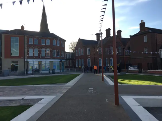 Jubilee Square ahead of Queen's visit