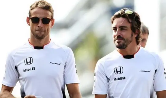 Jenson Button and Fernando Alonso