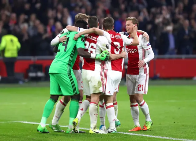 Ajax celebrate