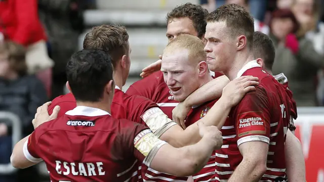 Wigan celebrate