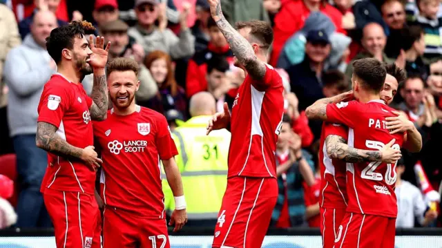 Bristol City celebrate