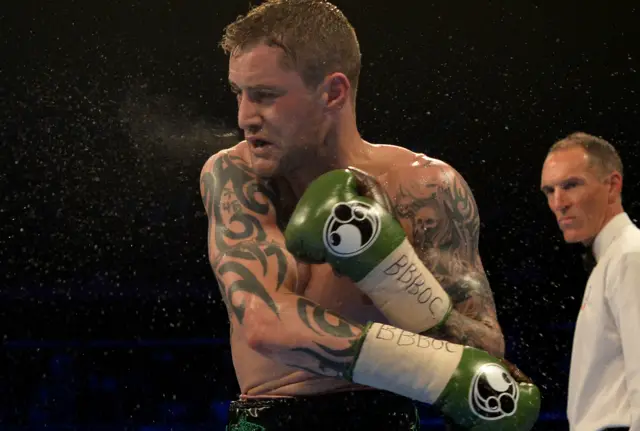 Ricky Burns misses with a punch