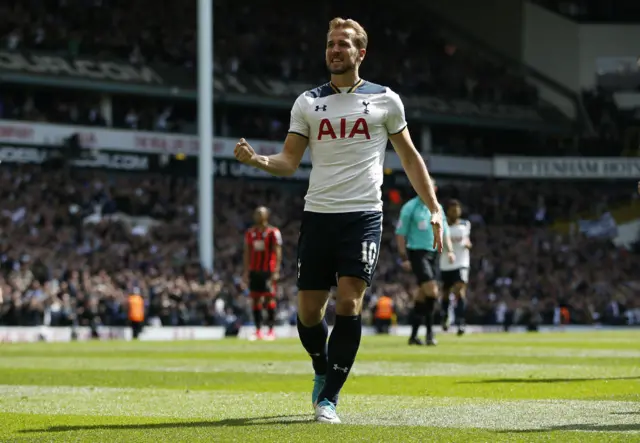 Harry Kane celebrates