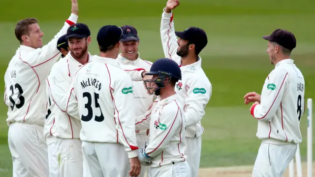 Lancashire celebrate