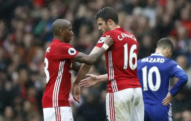 Ashley Young and Michael Carrick