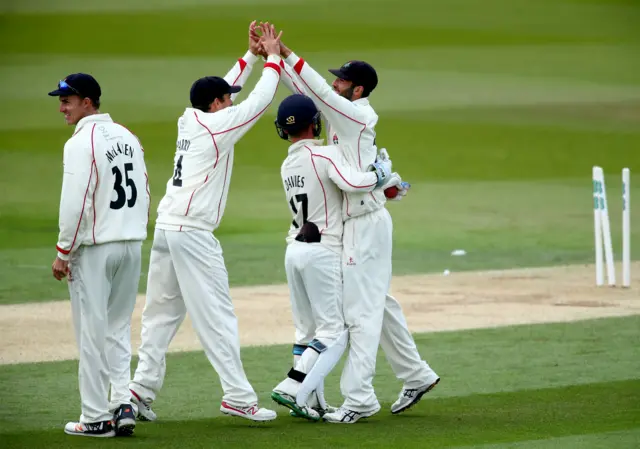 Lancashire celebrate